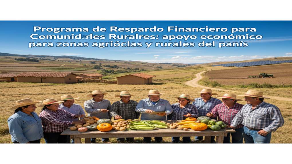 Programa de Respaldo Financiero para Comunidades Rurales: apoyo económico para zonas agrícolas y rurales del país