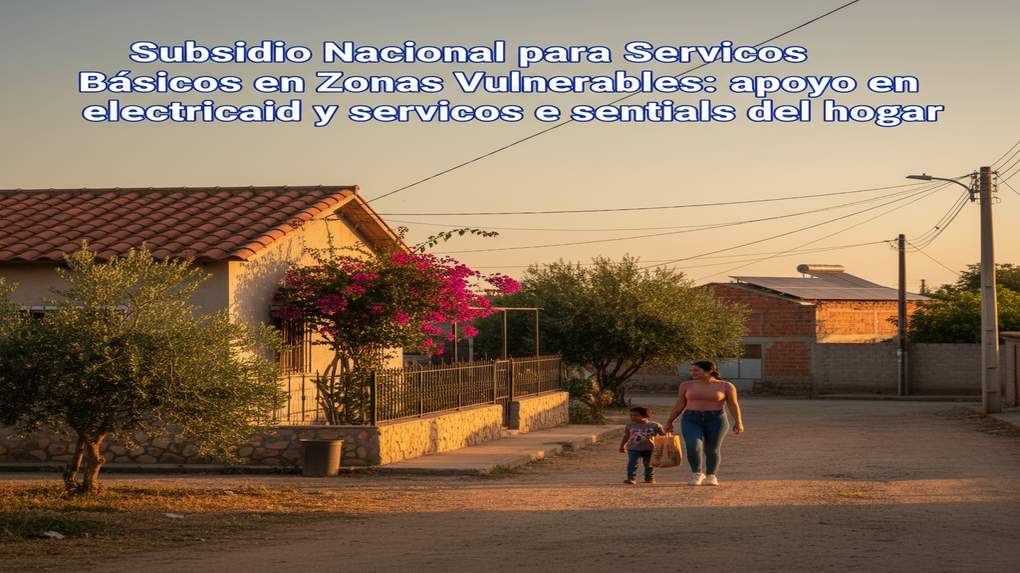 Subsidio Nacional para Servicios Básicos en Zonas Vulnerables: apoyo en electricidad y servicios esenciales del hogar